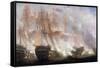 The Battle of Trafalgar-John Christian Schetky-Framed Stretched Canvas