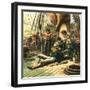 The Battle of Trafalgar-English-Framed Giclee Print