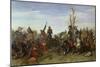 The Battle of Trente in 1350, 1857-Octave Penguilly l'Haridon-Mounted Giclee Print