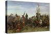 The Battle of Trente in 1350, 1857-Octave Penguilly l'Haridon-Stretched Canvas