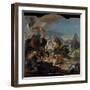 The Battle of Vercellae, 1725-29-Giovanni Battista Tiepolo-Framed Giclee Print