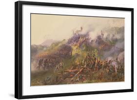 The Battle of Vicenza: the Storming of Monte Berico, June 1848-Franz Gerusch-Framed Giclee Print