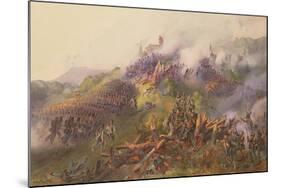 The Battle of Vicenza: the Storming of Monte Berico, June 1848-Franz Gerusch-Mounted Giclee Print