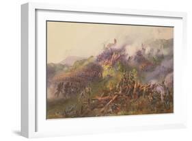 The Battle of Vicenza: the Storming of Monte Berico, June 1848-Franz Gerusch-Framed Giclee Print