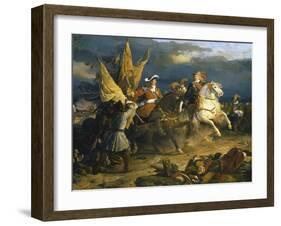 The Battle of Villa Viciosa, 11 December 1710-Jean Alaux-Framed Giclee Print