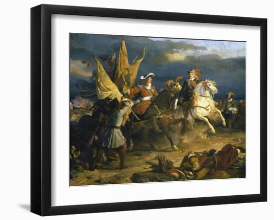 The Battle of Villa Viciosa, 11 December 1710-Jean Alaux-Framed Giclee Print