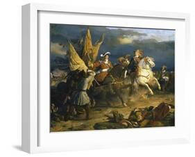 The Battle of Villa Viciosa, 11 December 1710-Jean Alaux-Framed Giclee Print