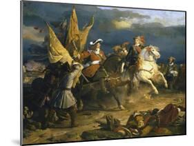 The Battle of Villa Viciosa, 11 December 1710-Jean Alaux-Mounted Giclee Print