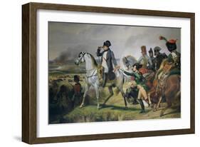 The Battle of Wagram, 6th July 1809, 1836-Horace Vernet-Framed Giclee Print