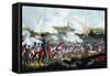 The Battle of Waterloo, 1815-Romney-Framed Stretched Canvas