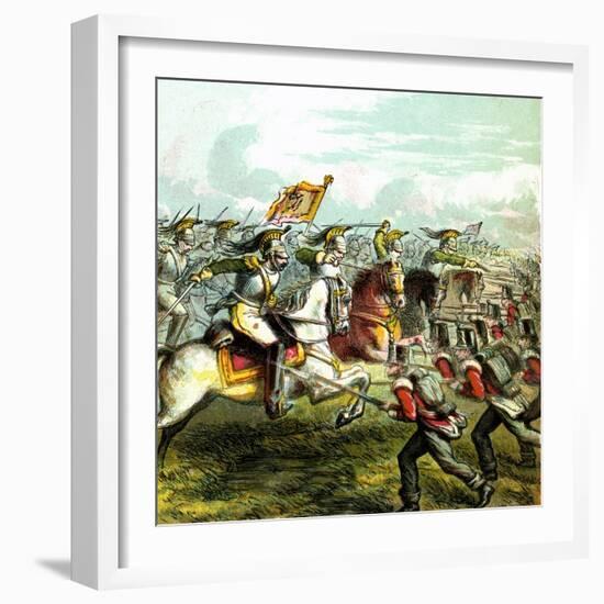 The Battle of Waterloo, 1815-null-Framed Giclee Print