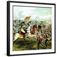 The Battle of Waterloo, 1815-null-Framed Giclee Print