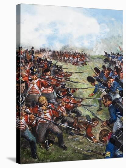 The Battle of Waterloo, 1815-Clive Uptton-Stretched Canvas