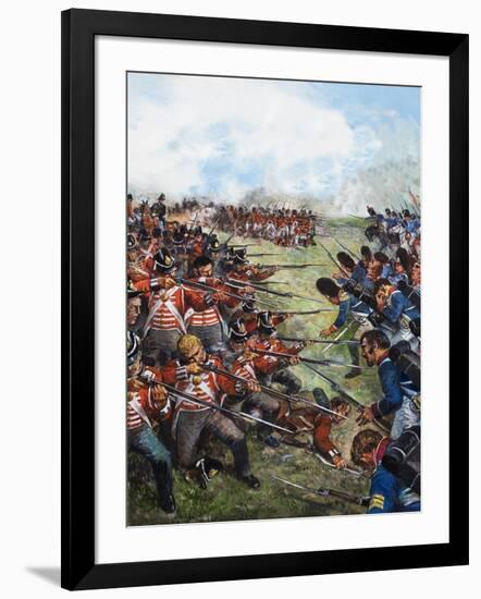 The Battle of Waterloo, 1815-Clive Uptton-Framed Giclee Print