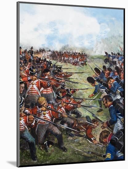 The Battle of Waterloo, 1815-Clive Uptton-Mounted Giclee Print