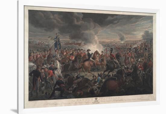 The Battle of Waterloo, 1819-Aleksandr Ivanovic Zauervejd'-Framed Giclee Print