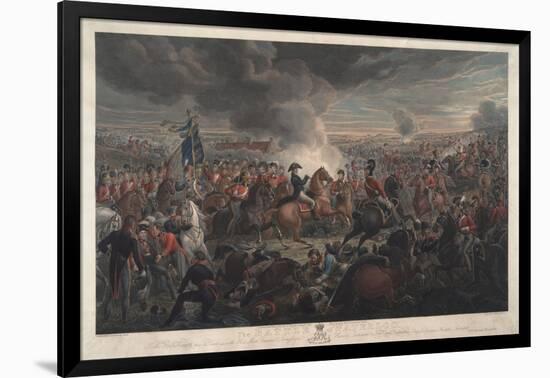 The Battle of Waterloo, 1819-Aleksandr Ivanovic Zauervejd'-Framed Giclee Print