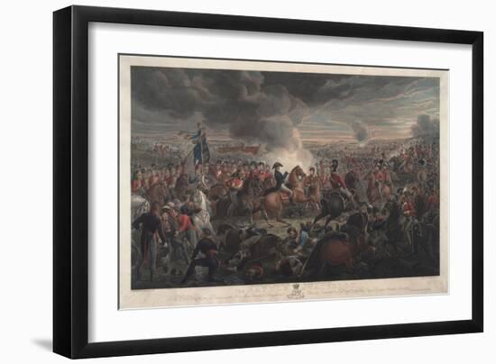 The Battle of Waterloo, 1819-Aleksandr Ivanovic Zauervejd'-Framed Premium Giclee Print