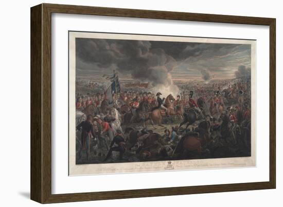 The Battle of Waterloo, 1819-Aleksandr Ivanovic Zauervejd'-Framed Giclee Print