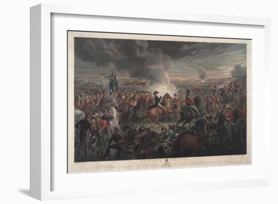 The Battle of Waterloo, 1819-Aleksandr Ivanovic Zauervejd'-Framed Giclee Print