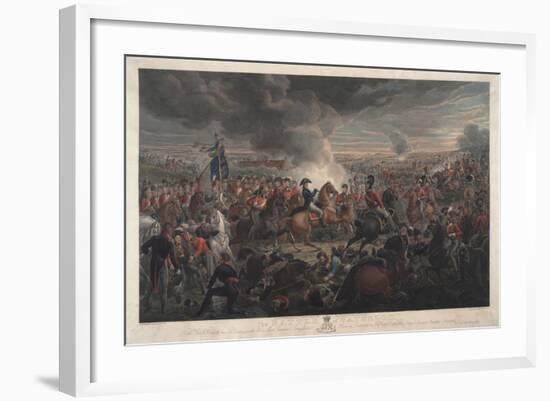 The Battle of Waterloo, 1819-Aleksandr Ivanovic Zauervejd'-Framed Giclee Print