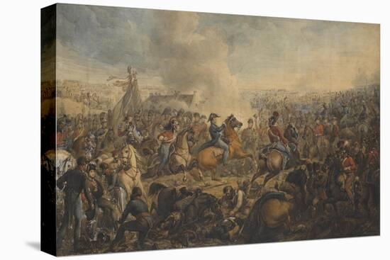 The Battle of Waterloo, after the Order for the Advance of the British Army, 1815, C.1815-Alexander Ivanovich Sauerweid-Stretched Canvas