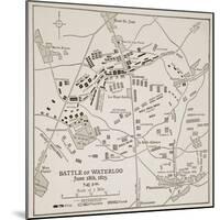 The Battle of Waterloo, June 18Th, 1815-English School-Mounted Giclee Print