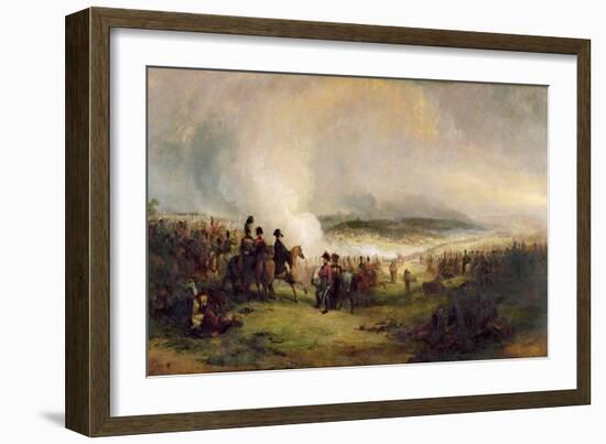 The Battle of Waterloo (Oil on Canvas)-George Jones-Framed Giclee Print