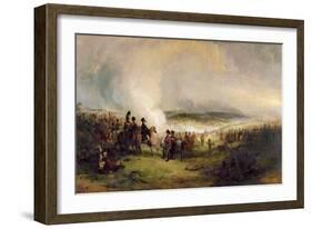 The Battle of Waterloo (Oil on Canvas)-George Jones-Framed Giclee Print