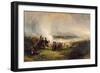 The Battle of Waterloo (Oil on Canvas)-George Jones-Framed Giclee Print