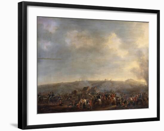 The Battle of Waterloo; the Rout of the French-Pierre Jean Hellemans-Framed Premium Giclee Print