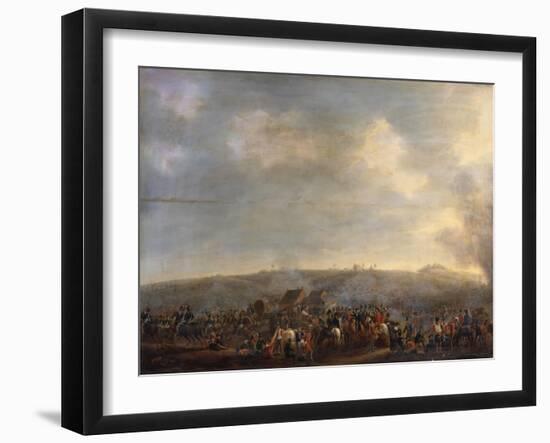 The Battle of Waterloo; the Rout of the French-Pierre Jean Hellemans-Framed Giclee Print