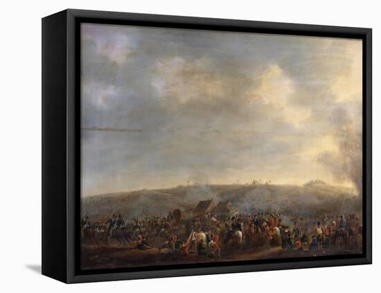 The Battle of Waterloo; the Rout of the French-Pierre Jean Hellemans-Framed Stretched Canvas