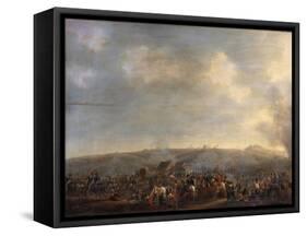 The Battle of Waterloo; the Rout of the French-Pierre Jean Hellemans-Framed Stretched Canvas