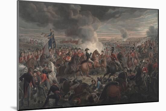 The Battle of Waterloo-Alexander Ivanovich Sauerweid-Mounted Giclee Print