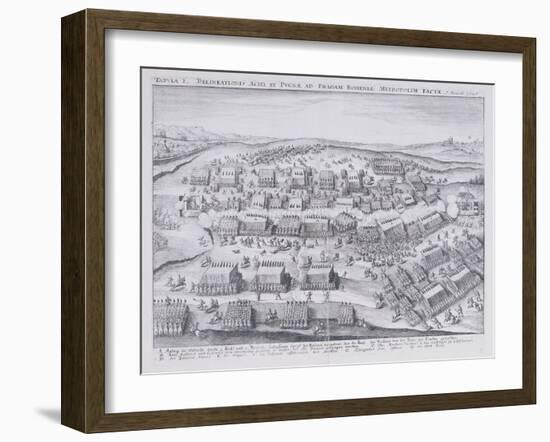 The Battle of White Mountain Near Prague, 8th November 1620-Matthaus Merian The Elder-Framed Giclee Print