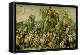 The Battle of Zama, 202 BC, 1570-80-Giulio Romano-Framed Stretched Canvas