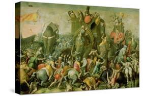 The Battle of Zama, 202 BC, 1570-80-Giulio Romano-Stretched Canvas