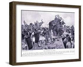 The Battle of Zama 203 BC-John Harris Valda-Framed Giclee Print
