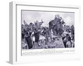 The Battle of Zama 203 BC-John Harris Valda-Framed Giclee Print