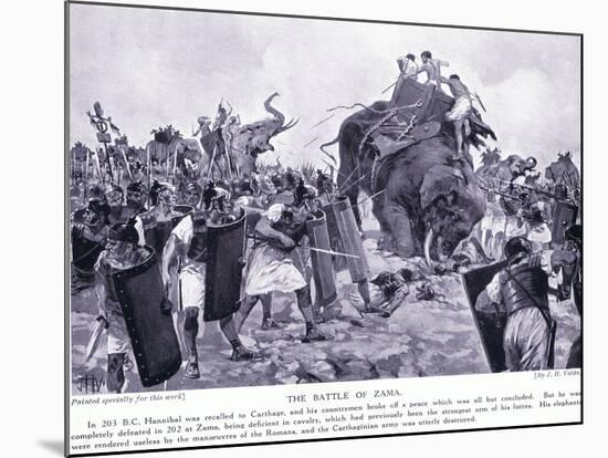 The Battle of Zama 203 BC-John Harris Valda-Mounted Giclee Print