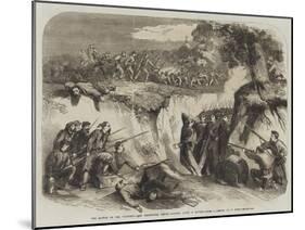 The Battle on the Volturno, the Neapolitan Troops Passing Along a Ravine-Thomas Nast-Mounted Giclee Print