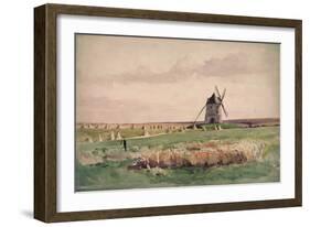 The Battlefield of Crecy, 26 August, 1346-John Absolon-Framed Giclee Print