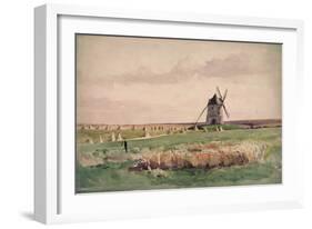 The Battlefield of Crecy, 26 August, 1346-John Absolon-Framed Giclee Print