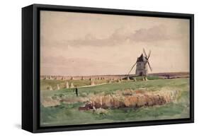 The Battlefield of Crecy, 26 August, 1346-John Absolon-Framed Stretched Canvas