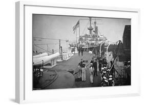 The Battleship HMS 'Resolution, Portsmouth, Hampshire, 1896-Gregory & Co-Framed Giclee Print