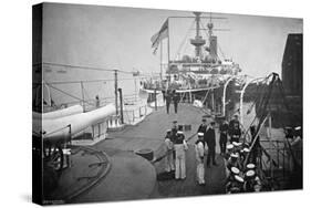 The Battleship HMS 'Resolution, Portsmouth, Hampshire, 1896-Gregory & Co-Stretched Canvas