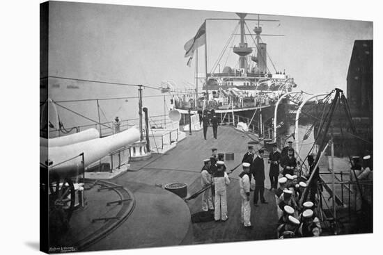 The Battleship HMS 'Resolution, Portsmouth, Hampshire, 1896-Gregory & Co-Stretched Canvas