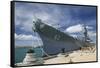 The Battleship Missouri Memorial-Jon Hicks-Framed Stretched Canvas