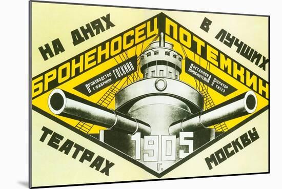 The Battleship Potemkin, 1925 (Bronenosets Potyomkin)-null-Mounted Giclee Print